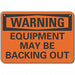 Alum Traffic Safety Warning Sign 7x10in