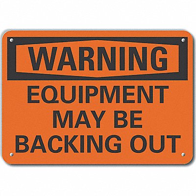 Rflct Traffic Safety Warn Sign 7x10in