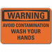 Rflct Wash Hand Warning Sign 7x10in Alum
