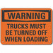 Loading Unloading Warn Sign 10x14in