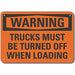 Alum Loading Unloading Warn Sign 10x14in