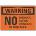 No Smoking Warning Rflct Lbl 7inx10in