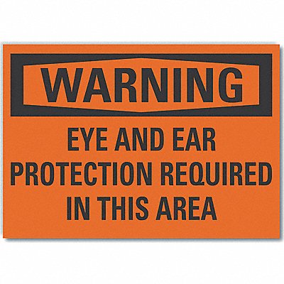 Warning Sign 7inx10in Non-PVC Polymer