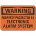 Plstic Surveillance Warning Sign 10x14in