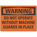 Warning Sign 7inx10in Non-PVC Polymer