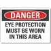 Eye Danger Rflct Label 10 in x 14 in