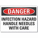 Infection Hzrd Danger Rflct Lbl 3.5x5in