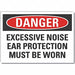 Hearing Danger Rflct Label 3.5inx5in
