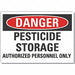 Pesticide Danger Rflct Label 5inx7in