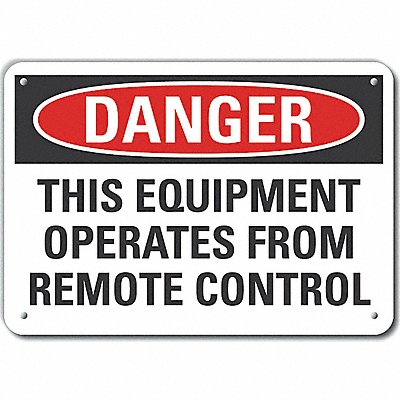 Rflct Mach Operation Danger Sign 7x10in