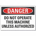 Mach Operation Dangr Lbl 10x14in Polyest