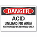 Danger Sign 7 in x 10 in Non-PVC Polymer
