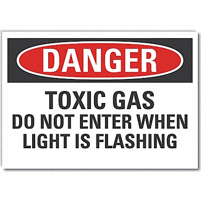 Toxic Mtrl Danger Lbl 5x7in Polyester