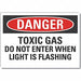 Toxic Mtrl Danger Lbl 10x14in Polyester