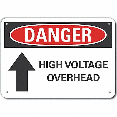 High Voltage Danger Sign 10inx14in Alum