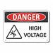 High Voltage Danger Sign 10inx14in Alum