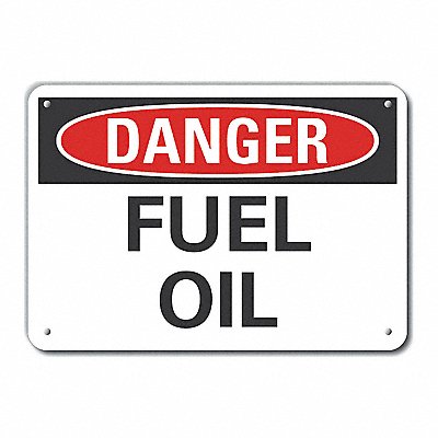 Fuel Mtrl Danger Sign 10x14in Plastic