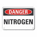 Nitrogen Danger Sign 10inx14in Aluminum