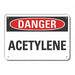 Danger Sign 7 in x 10 in Aluminum