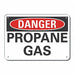 Propane Danger Sign 10inx14in Aluminum