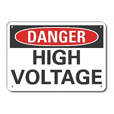 Danger Sign 10 W x 7 H 0.040 Thick
