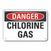 Chlorine Danger Sign 10inx14in Aluminum