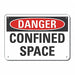 Danger Sign 7 in x 10 in Aluminum