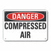 Rflct Compressed Air Danger Sign 10x14in
