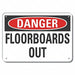 Accident Prevention Danger Sign 10x14in