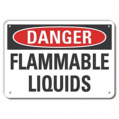 Danger Sign 7 in x 10 in Aluminum