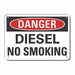 Alum Diesel Danger Sign 10x14in Alum