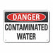 Rflct Potable Water Danger Sign 10x14in