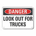 Rflctv Traffic Safety DangerSign 10x14in