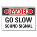 Rflct Lift Trck Trfc Dangr Sign 7x10in