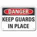 Alum Machine Guards Danger Sign 10x14in