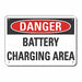 Danger Sign 7 in x 10 in Aluminum