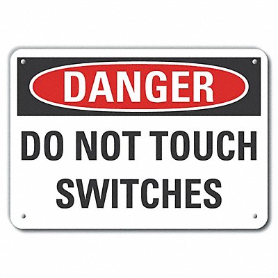 Rflct Mach Operation Danger Sign 7x10in