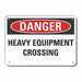 Alum Traffic Safety Danger Sign 7x10in