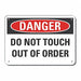 Rflct Accdnt Prevent Danger Sign 10x14in