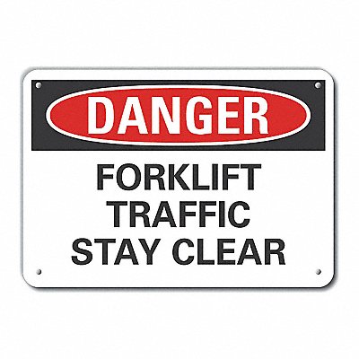 Danger Sign 7 in x 10 in Aluminum