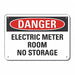 Elec Panel Danger Sign 10x14in Plastic