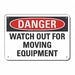 Rflctv Accdnt Prevent Dangr Sign 10x14in