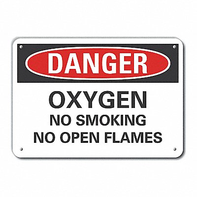 Danger Sign 7 in x 10 in Aluminum