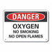 Danger Sign 7 in x 10 in Aluminum