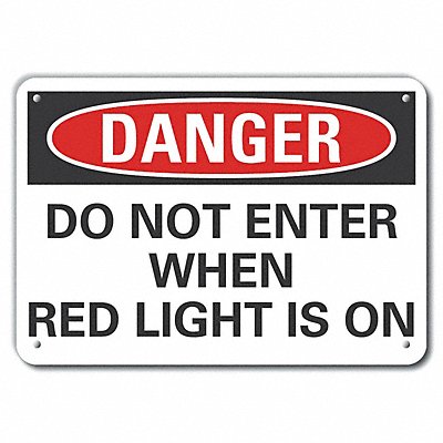 Personal Safety Danger Sign 7x10in Plstc