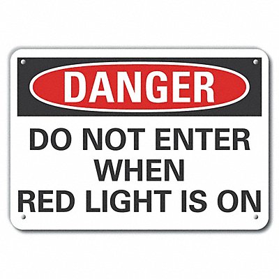 Alum Personal Safety Danger Sign 10x14in