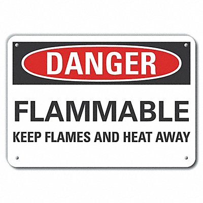 Danger Sign 7 in x 10 in Aluminum