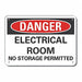 Danger Sign 7 in x 10 in Aluminum