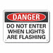 Alum Personal Safety Danger Sign 7x10in