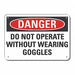 Alum Eye Danger Sign 7x10in Alum